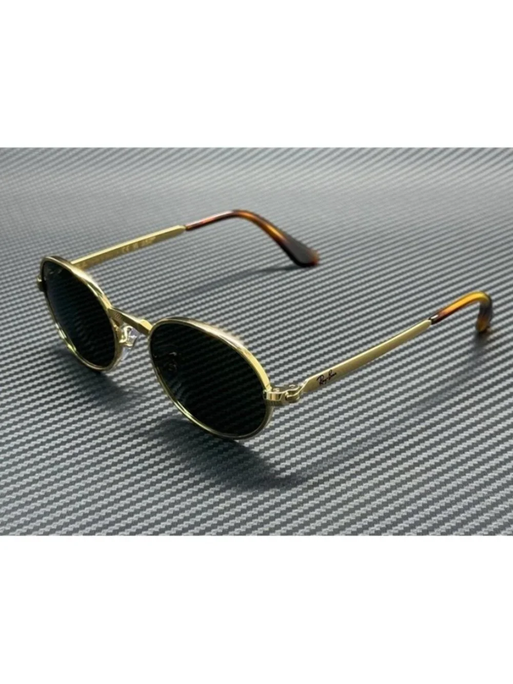 New Ray-Ban Men Arista Gold Sunglasses 54-21-145